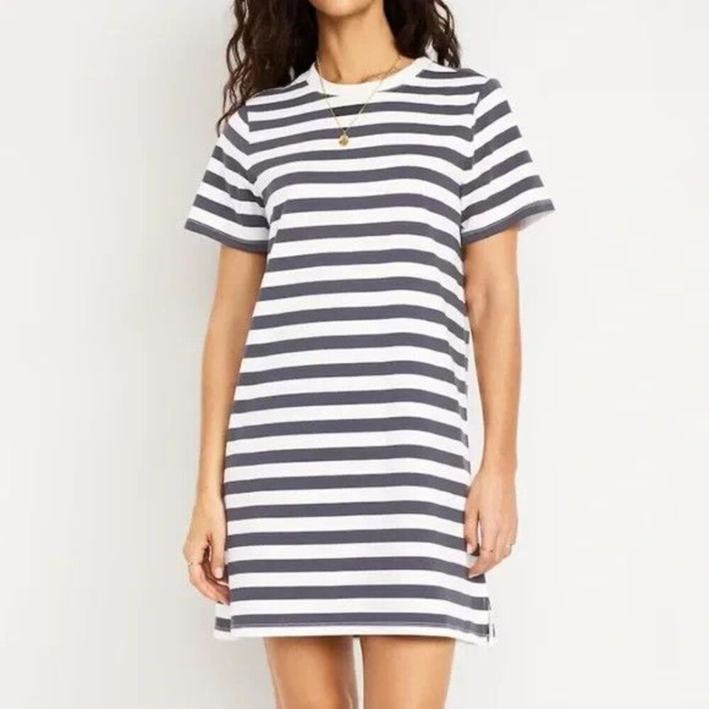 Old Navy Vintage Crew-Neck Mini T-Shirt Dress Size Large (12/14)